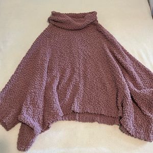Hippie Rose Pink Poncho style Sweater size M
